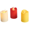 LED Light/Batteries Candles with Tears Shell Flameless Candle